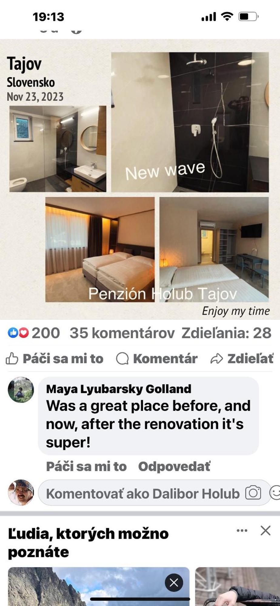 Penzión Holub Tajov Exterior foto